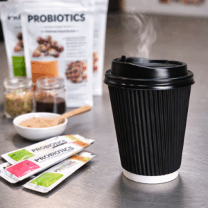 Hot Coffee with Probiotics