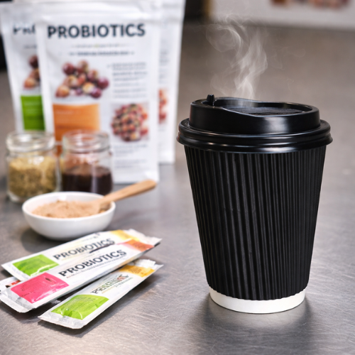 Hot Coffee with Probiotics